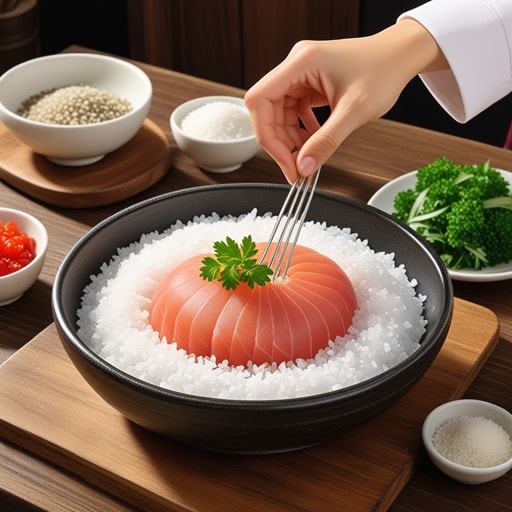 从前,一位厨师正在准备一道需要精确计量的菜肴。他仔细地测量每一种配料,加了一点点这个,一点点那个。当他准备上菜时,意识到忘了加盐。迅速地加了一小撮盐后,他挽救了这道菜,晚宴上的这道菜大受欢迎。