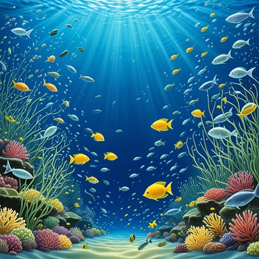 在广阔的海洋中,生活着各种各样的浮游生物。这些微小的生物是海洋食物链的基础。一天,营养物质的突然增加导致浮游生物大量繁殖,吸引了许多鱼类和其他海洋生物。这一事件不仅突显了浮游生物的重要性,还展示了海洋生态系统的微妙平衡。