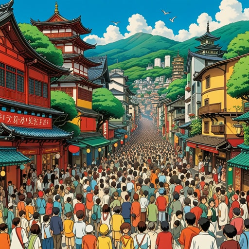 在和谐市,多元主义受到推崇。来自不同背景的人们共同生活,分享他们的文化和思想。一天,为了展示城市的多元主义,举办了一个节日。每个社区都带来了他们独特的传统,创造了一个充满活力和色彩的活动,每个人都享受其中。