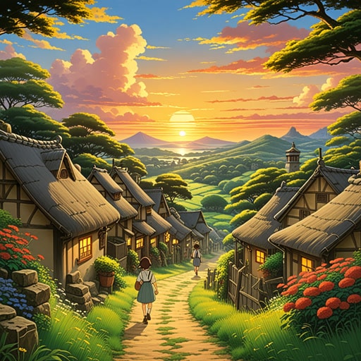 在一个小村庄里,住着一位以诗意言语著称的诗人。一天,他目睹了一次美丽的日落,灵感迸发,写下了诗篇。他对场景的诗意描述不仅捕捉了那一刻的美丽,还传达了深沉的情感。村民们被他的诗意表达所感动,这成为了所有人珍藏的记忆。