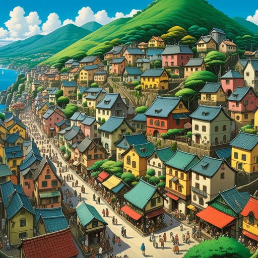 在一个小镇上,有一位以生动描绘当地风景而闻名的艺术家。一天,他决定描绘镇上的年度节日。他的描绘不仅捕捉了色彩和声音,还捕捉了庆祝的精神,使它成为镇上居民喜爱的作品。