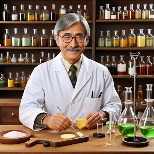 在化学实验室里,一位科学家正在研究钾的性质。钾,化学符号为K,是一种柔软的银白色金属,具有很高的反应性。一天,这位科学家使用钾合成了一种新的化合物,这导致医学领域的一个重要发现。实验中迅速使用钾不仅展示了其化学性质,还展示了其在医学应用中的潜力。