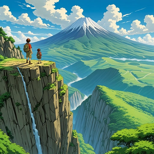 从前,有一个勇敢的探险家名叫亚历克斯。亚历克斯以其无畏的冒险而闻名。一天,在探索一个偏远的山脉时,他遇到了一个高高的悬崖。从顶部看去,景色令人叹为观止,但下方的陡峭令人胆寒。亚历克斯小心地在地图上标记了这个位置,并决定带一个团队回来研究这个地区。这个悬崖成为了他探险日志中的一个关键点,象征着自然界的美丽与危险。