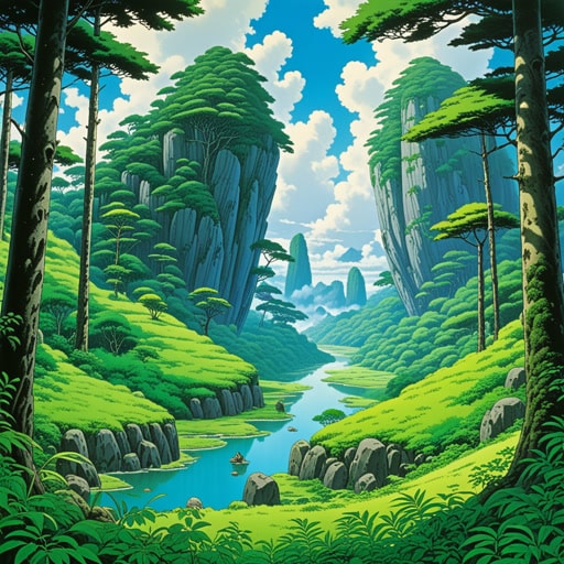 起初,地球是一片广阔的原始元素之地,未被人类触及。从这种原始汤中,生命慢慢地出现,经过数百万年的进化,形成了我们今天看到的多样形式。原始森林茂密而野性,是早期生命的摇篮,孕育了无数物种。