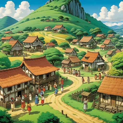 在一个小村庄里,新思想的传播对其发展至关重要。村民们在一位创新思想家的带领下,使用讲故事和演示等各种方法来传播这个想法。随着想法的传播,村庄发生了变化,变得更加繁荣和联系紧密。