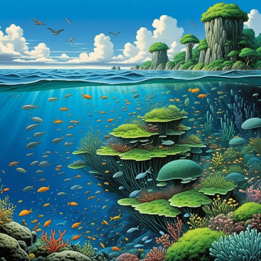 在元古代,地球是一个不同的地方。海洋中充满了简单的多细胞生物,而陆地上的生命才刚刚开始。有一天,一种特别顽强的细菌决定冒险登陆,这是由海洋深处的一种神秘信号所促成的。这一勇敢的行为标志着生命向陆地扩张的开始,为今天我们看到的复杂生态系统奠定了基础。