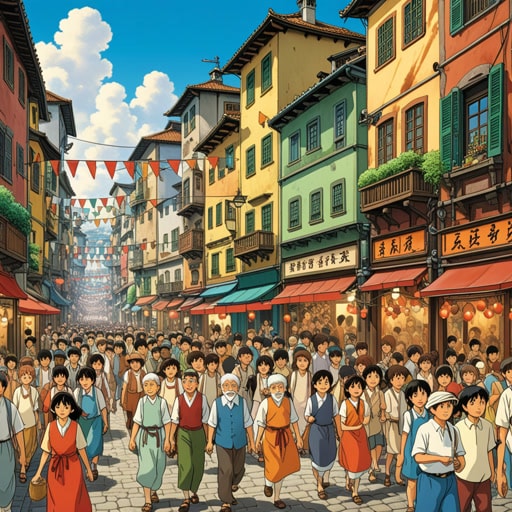 在一个种族多样的城市里,来自不同背景的人们共同生活。一天,为了庆祝多元文化的统一,组织了一场节日。活动取得了巨大成功,每个人都参与其中,不论他们的种族背景如何。这展示了种族多样的社区如何和谐共处。