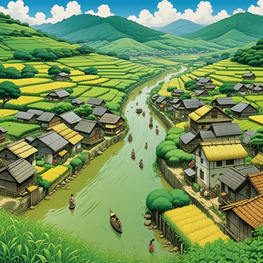 在绿田村,年降雨量对庄稼至关重要。有一年,降雨异常充沛,村民们担心会发生洪水。然而,多余的水最终填满了附近的湖泊,为社区带来了丰收和新水源。这场降雨,虽然起初令人担忧,但最终却成了意外的福音。