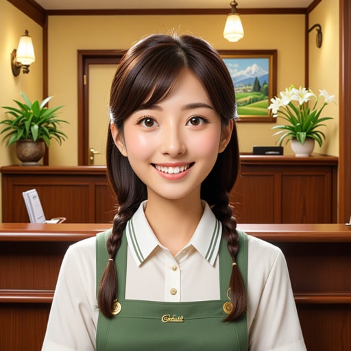 从前,有一位名叫莉莉的接待员。她在一家豪华酒店工作,用温暖的微笑迎接每一位客人。一天,一位著名演员入住酒店,莉莉迅速而友好的服务给他留下了深刻印象,他向所有朋友推荐了这家酒店。多亏了莉莉,酒店因出色的接待而闻名。