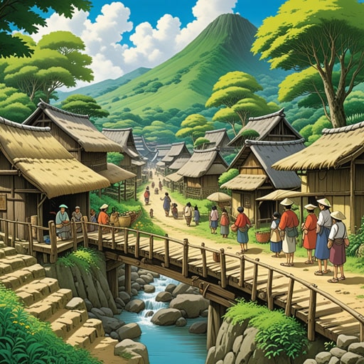 在一个小村庄里,人们相信互惠关系。一天,一个旅行者来到这里,提出帮忙建造一座桥。作为回报,村民们提供食物和住所。这种互惠交换不仅帮助了旅行者,也加强了社区,因为桥连接了村庄的两个部分,促进了贸易和交流。