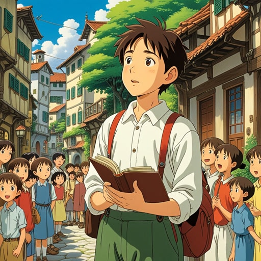 在一个小镇上,有一个热爱背诵诗歌的男孩杰克。一天,镇上举办了一场诗歌朗诵比赛。杰克决心要赢。他每天练习,一遍又一遍地背诵他最喜欢的诗。比赛当天,杰克充满激情和清晰地背诵了这首诗,观众们都被深深吸引。他赢得了比赛,他的朗诵成为了镇上的热门话题。