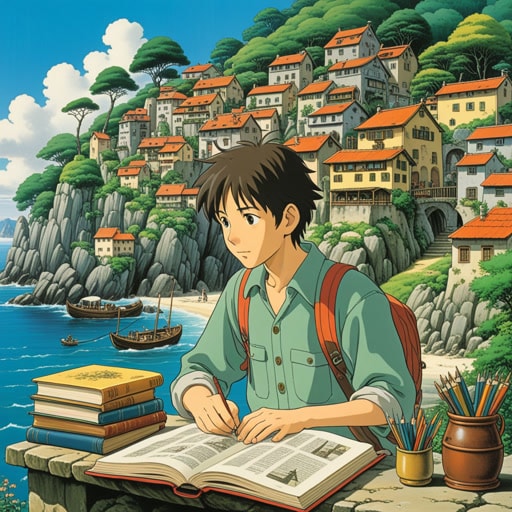 在一个小镇上,住着一位以深奥知识闻名的老学者。他的书籍充满了大多数人难以理解的理论和思想。一天,一个好奇的年轻人拜访了这位学者,渴望向他学习。学者分享了他最深奥的理论,年轻人专注地听着,决心掌握这些深刻的概念。