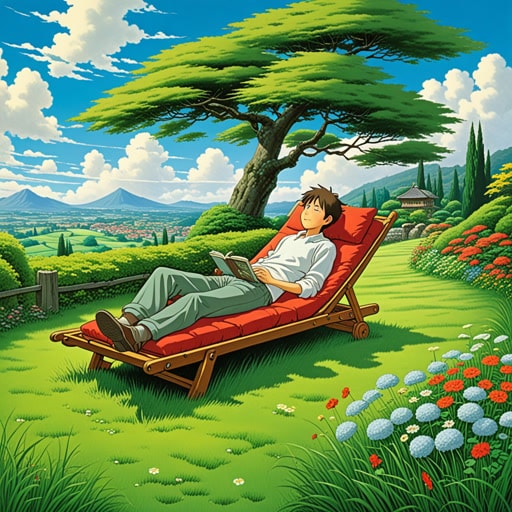 在一个宁静的下午,约翰决定从繁忙的日程中抽出时间休息。他在花园里找到了一个舒适的地方,以躺着的姿势躺在柔软的草地上。当他躺在那里时,他看着云朵飘过,感到完全放松和平静。这一刻的躺卧不仅让他的身体得到休息,也让他的思绪清晰,为即将到来的挑战做好了准备。