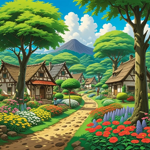 在一个小村庄里,有一个大家都喜爱的美丽花园。一年,一场严重的风暴摧毁了大部分植物。村民们在一位名叫汤姆的老园丁带领下,决定重新种植花园。他们一起工作,重新种植花卉和树木,不久花园比以前更加生机勃勃。重新种植的行为不仅恢复了花园的美丽,也增强了社区的精神。