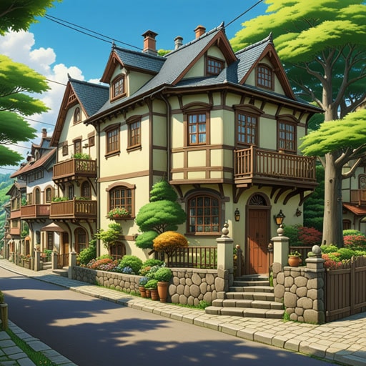在一个安静的住宅区里,有一座美丽的老房子。这座房子以其迷人的建筑和友好的居民而闻名。一天,一个新家庭搬了进来,整个社区都张开双臂欢迎他们。这个住宅区不仅是一个居住的地方,而且是一个每个人都感觉像家一样的地方。