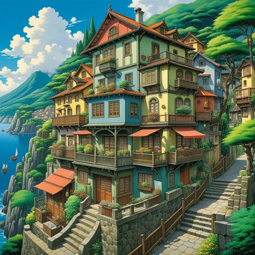 在一个小镇上,住着一个以其装饰豪华的房子而闻名的人。每年,他都会为自己的收藏添加更多奢华的物品。一天,一位著名的艺术家访问了这个小镇,并对这个人的房子印象深刻,决定为其作画。这幅画色彩浓重,成为了一件杰作,为这个人和他的小镇带来了名声。