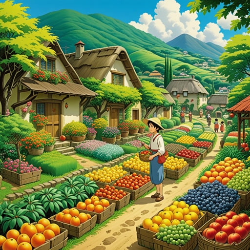 在一个小村庄里,住着一位以花园的富饶而闻名的老人。每年,他的花园都会盛开各种色彩缤纷的花朵,并产出丰富的果实。村民们常常赞赏他的土地的富饶,这是整个社区欢乐和生计的源泉。一天,老人决定与村里的年轻人分享他花园富饶的秘密,教导他们在培育如此丰硕的收获时,关怀和耐心的重要性。