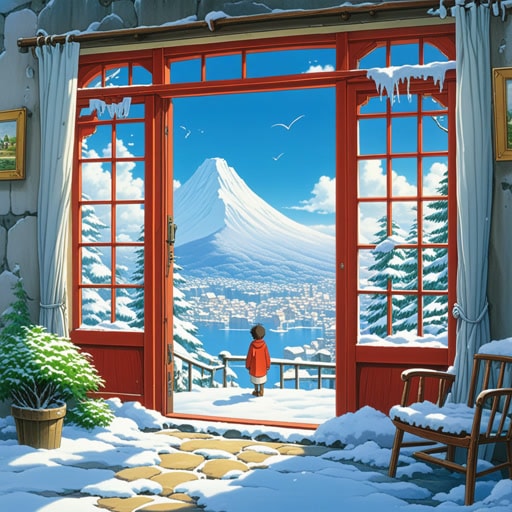 在一个小村庄里,冬天总是很严酷,早晨常常覆盖着霜。一天早晨,一个名叫杰克的年轻男孩注意到窗户上的霜比平常更厚。出于好奇,他冒险外出,发现整个村庄都被一层厚厚的霜覆盖。这是一个神奇的景象,杰克知道这层霜将会被人们记住很多年。