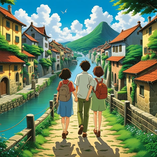 从前,在一个小镇上,住着一对深爱的年轻夫妇。他们的爱情故事成了镇上的谈资。每天傍晚,他们都会手牵手沿着河边散步,分享他们的梦想和秘密。一天,一个神秘的旅行者到来,带来了遥远土地和伟大冒险的故事。受到这些故事的启发,这对夫妇决定离开他们的城镇,一起探索世界,将他们简单的爱情故事变成一场史诗般的冒险。