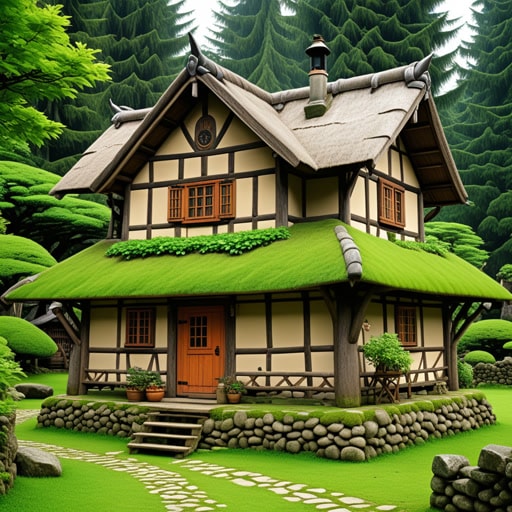 在一个小村庄里,有一座大家都赞赏的乡村小屋,因其简朴和魅力而闻名。小屋由木头和石头建成,茅草屋顶仿佛在低语着古老时代的故事。屋内,所有的家具都是手工制作,每一件都讲述着村庄的历史。来自远方的人们会来体验这种乡村生活,在简单的生活乐趣中找到平静和宁静。
