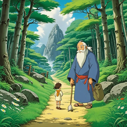 在一个小村庄里,住着一位被称为智者的老人。他的智慧是传奇的,来自四面八方的人都寻求他的忠告。一天,一个年轻人带着一个难题来找智者。智者仔细聆听后,提供了一条明智的建议,解决了年轻人的问题。年轻人带着新的清晰感离开了村庄,感激智者的智慧。