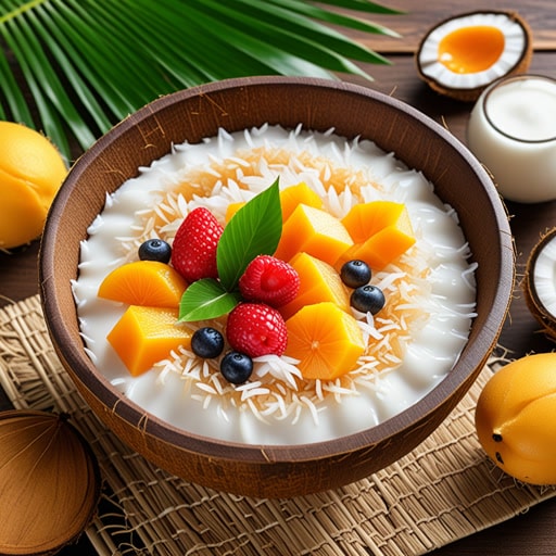 在东南亚的一个小村庄里,西米是许多传统菜肴中常用的原料。一天,一位厨师决定用西米制作一种新的甜点。他将西米与椰奶和热带水果混合,创造出一种美味清爽的甜品。这种甜点变得很受欢迎,西米被赞誉为一种多功能的原料,能为任何餐食带来欢乐和风味。