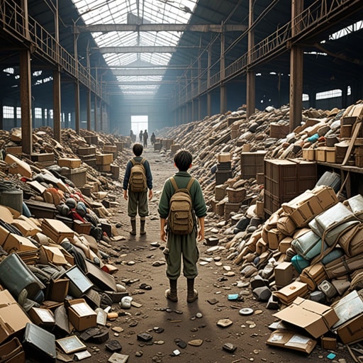 在一个末日后的世界,一群幸存者不得不搜寻资源以求生存。一天,他们发现了一个废弃的仓库,里面堆满了有用的物品。他们翻遍了废墟,找到了工具、衣物甚至保存的食物。这次发现不仅为他们提供了必需品,还给了他们对更好未来的希望。