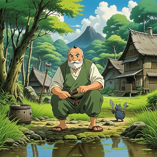 在一个小镇上,住着一个被称为'sharper'的人。他不仅是一个磨刀匠,还是一个狡猾的商人。一天,他遇到了一个天真的旅行者,想要买一块地。利用他敏锐的智慧,'sharper'说服旅行者以极高的价格买下了一块毫无价值的沼泽地。旅行者没有意识到'sharper'的诡计,最终只得到了一片沼泽。'sharper'作为欺骗大师的名声因此大增。