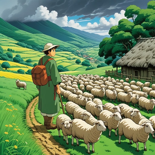 从前,在一个宁静的山谷里,住着一个名叫杰克的聪明牧羊人。杰克以不仅能照看他的羊群,还能引导村民度过困难时期而闻名。有一年冬天,一场严重的暴风雨袭击了山谷,杰克引导所有人安全撤离,确保没有人被落下。他的行为激励了村民,他们学到了被引导的真正含义。