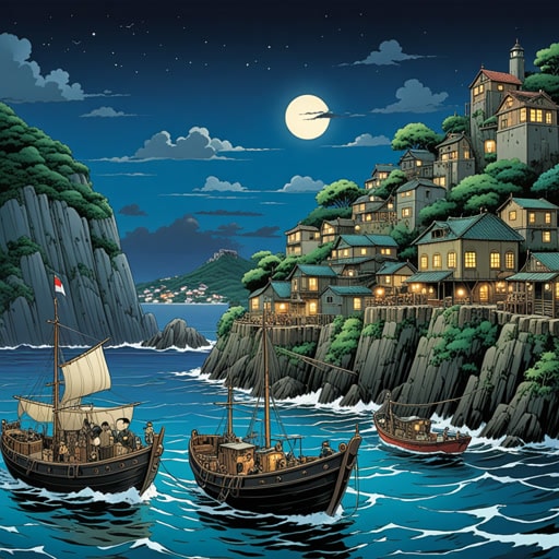 在一个沿海小镇,有一个臭名昭著的团伙,以海上走私货物而闻名。一个漆黑的夜晚,他们计划走私一大批非法文物。然而,当海岸警卫队接到及时的线报时,他们的计划失败了。走私者被抓获,文物安全地归还给了合法所有者。