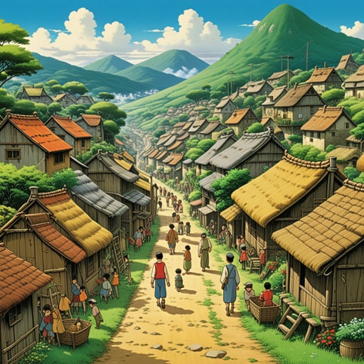 在一个小村庄里,人们因资本主义的严酷条件而挣扎。一天,一位智者介绍了社会主义的概念,强调社区和集体所有权的重要性。受到这一新意识形态的启发,村民们共同努力,共享资源和责任。结果,村庄繁荣起来,人们和谐相处,摆脱了过去的种种不平等。