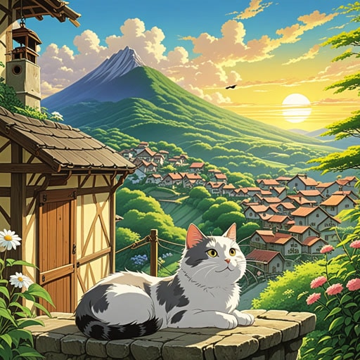 在一个宁静的村庄里,有一只名叫Whiskers的困倦的猫。每天下午,Whiskers都会找到一个阳光下的舒适角落,沉入深深的睡眠。一天,突然的噪音将Whiskers从困倦状态中唤醒。那是一只鸟在唱着美妙的旋律。Whiskers被这声音吸引,决定保持清醒,聆听这迷人的歌声。