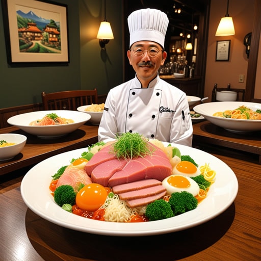 在一个小镇上,有一家餐厅以其特色菜闻名,这道菜融合了当地独特的食材,吸引了来自各地的美食爱好者。店主约翰厨师为自己的特色菜感到自豪,并花费多年时间来完善它。一天,一位美食评论家来到镇上,品尝了约翰厨师的特色菜。评论家对此印象深刻,写了一篇热情洋溢的评论,这使得餐厅及其特色菜更加出名。
