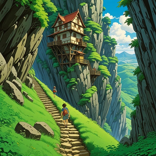 在一个小村庄里,有一座陡峭的山坡,人人都害怕攀爬。一天,一位年轻的冒险家决定挑战这个陡坡。在攀爬过程中,他发现了一个隐藏的洞穴,里面装满了古代的宝藏。这座曾经象征恐惧的陡坡,变成了巨大财富的来源。