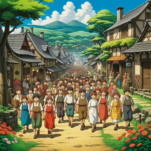 在一个小村庄里,村民之间经常发生冲突。一天,一位智慧的老人建议他们举办一个节日来解决分歧。令人惊讶的是,节日让每个人都团结起来,冲突逐渐消失了。