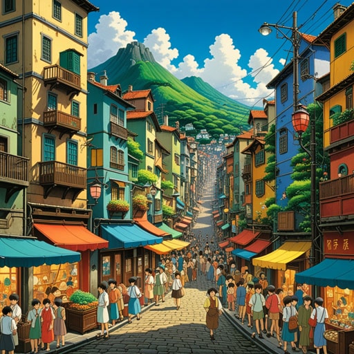 在一个小镇上,有一位以引人注目的艺术作品而闻名的画家。一天,他决定画一幅能吸引所有人注意的场景。随着他的工作,他画作中鲜明的色彩和细节开始吸引了一群人。人们对他的作品的生动性和显著影响感到惊讶,这使他一夜成名。