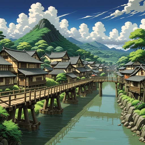 在一个小村庄里,有一座以其坚固著称的桥梁。它是由一位大师级工匠用当时最坚固的材料和最先进的技术建造的。在一个暴风雨的夜晚,洪水威胁着村庄,但桥梁屹立不倒,保护村民免受汹涌水流的侵袭。桥梁的坚固成为了一个传奇,象征着力量和韧性。