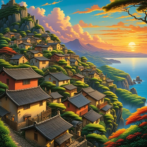在一个小村庄里,傍晚的天空常常被夕阳的柔和色调所弥漫。一天,一位画家来到这个村庄,被这弥漫的光线深深吸引,决定将其画在画布上。他的画作名为《弥漫之美》,因其描绘了每晚弥漫在村庄的自然辉光而闻名。