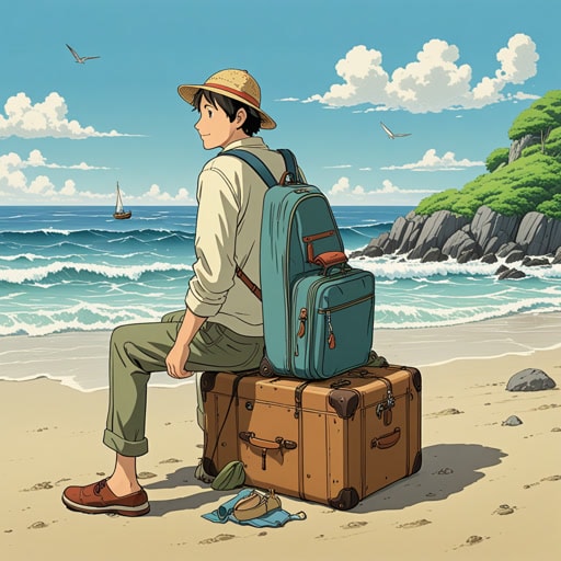 从前,有一个名叫亚历克斯的旅行者,他喜欢探索新的地方。每次计划旅行时,他都会仔细地将他的物品装进他可靠的行李箱中。一天,当他在一个偏远的岛屿探险时,亚历克斯的行李箱突然打开,他的衣服散落在海滩上。一个当地的渔夫看到这一幕,帮助亚历克斯收集他的东西。感激之余,亚历克斯与渔夫分享了他的故事,渔夫也分享了他自己的海上故事。这次意外的相遇丰富了亚历克斯的旅程,使之成为一次难忘的经历。