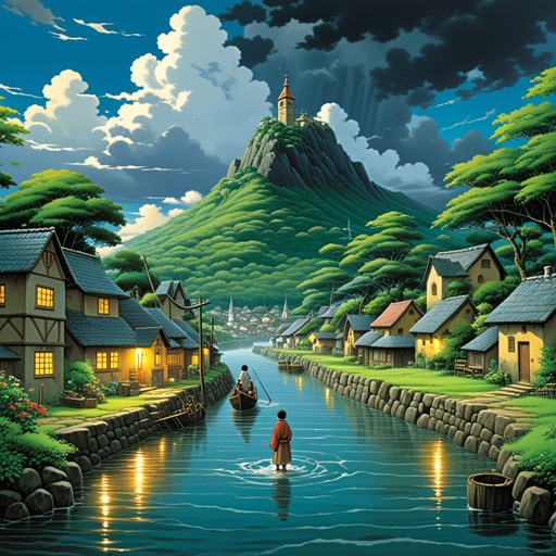 在一个小村庄里,住着一个谦卑的恳求者,名叫约翰。每天,他都会去教堂祈祷并乞求祝福。一个暴风雨的夜晚,一场大洪水威胁着村庄。作为恳求者,约翰跪在教堂里,热切地祈祷着村庄的安全。奇迹般地,洪水退去了,村庄得救了。从那天起,约翰被称为通过祈祷拯救村庄的恳求者。