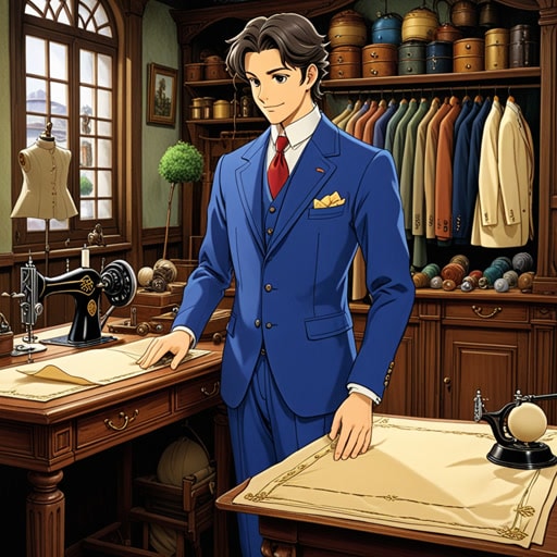 从前,有一个著名的裁缝名叫杰克。杰克以其制作合身衣服的能力而闻名。一天,一位王子来找他,要求制作一套能在皇家舞会上让他脱颖而出的西装。杰克日夜工作,仔细测量和缝制。在舞会当晚,王子穿着这套西装,成为了众人瞩目的焦点。每个人都称赞裁缝的工艺。
