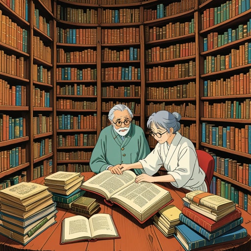从前,在一个小镇上,有一批旧书。图书管理员指着它们说:‘这些书非常珍贵。’一位好奇的访客问:‘为什么这些书这么特别?’图书管理员解释说,这些书包含了古代的知识,而且很稀有。访客对这些宝藏感到惊讶,并决定了解更多。