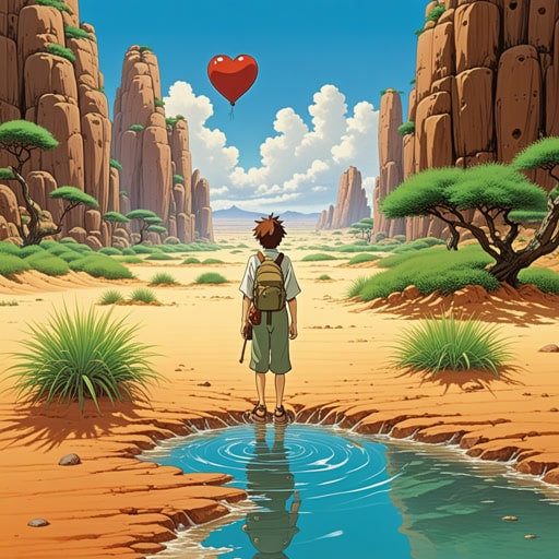 在炎热的沙漠中,一位名叫杰克的旅行者感到极度口渴。他渴望喝上一口水。当他艰难前行时,他发现了一片绿洲。水的景象在他心中激起了希望的浪潮。杰克的口渴不仅仅是生理上的,也是对冒险和发现的渴望。这次旅行让他意识到口渴的真正含义——无论是字面上的还是比喻上的。