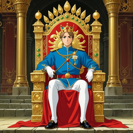 从前,在一个遥远的王国里,有一个宏伟的王座。据说这个王座是由纯金制成,并装饰着珍贵的宝石。它是权力和权威的象征。一天,年轻的王子爱德华在老国王去世后即将登上王位。当他坐在王座上时,他感受到了责任的重担和新的地位的荣耀。这个王座不仅代表了他的权力,也代表了人民对他的信任。
