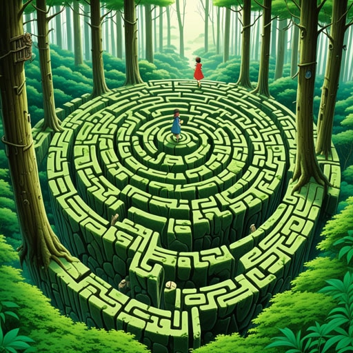 从前,有一位旅行者必须穿过一片茂密森林中的曲折小路。这条路如此蜿蜒复杂,仿佛一个迷宫。每一个转弯和曲折都带来了新的挑战,但旅行者坚持不懈,运用他的智慧和决心找到了出路。最终,他走出了森林,学会了耐心和仔细导航的重要性。