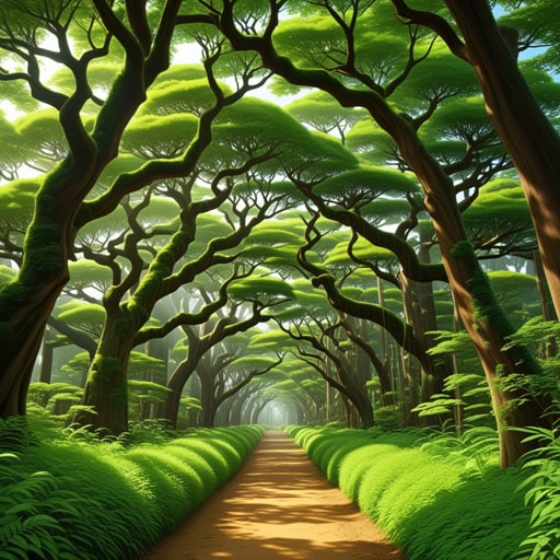 在一个无树的土地上,太阳无情地照射着。这里的人们从未见过树木,他们梦想着阴凉和凉风。一天,一位旅行者带来了树种,他们满怀希望地种植。多年后,曾经无树的土地变成了茂密的森林,为人们提供了庇护和生命。