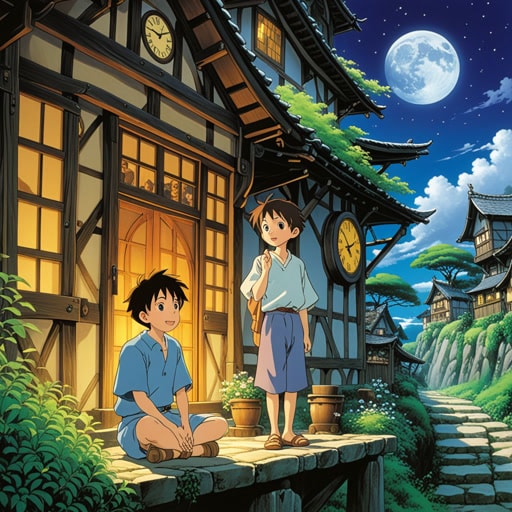 从前,有一个神奇的钟,在午夜敲响十二下。每当它敲响十二下时,一个仙女就会出现,给第一个听到钟声的人一个愿望。一天晚上,一个名叫杰克的男孩醒着,听到了钟声。他许愿要智慧,从那天起,他成了村里最聪明的人。