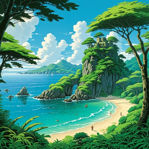 曾经,一群探险家在海洋中心发现了一个无人岛。岛上植被茂盛,但没有人类居住的迹象。他们将其命名为‘神秘岛’,并花费数周时间探索其无人海滩和茂密的森林,发现了古代遗迹和珍稀野生动物。