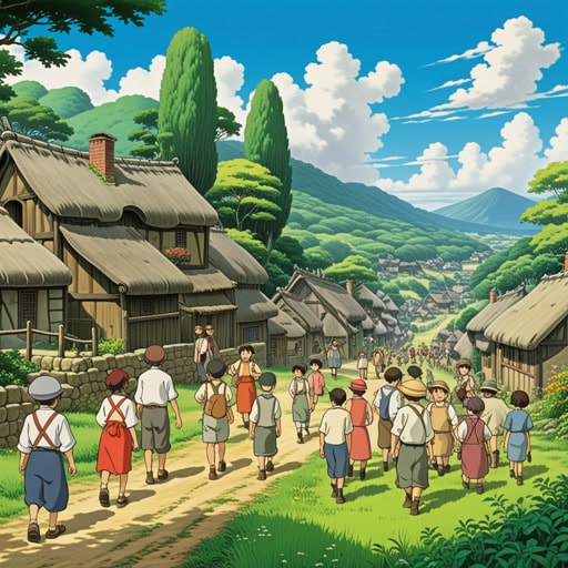 从前,在一个小村庄里,发生了关于土地权的争议。经过几天的激烈辩论,最终的结果是公平地将土地分配给村民。这个结果不仅解决了冲突,还加强了社区的联系。