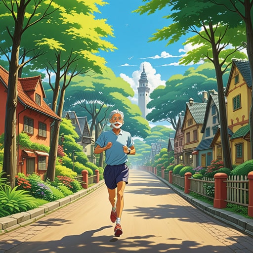 在一个小镇上,住着一位以活力著称的老者。尽管年事已高,他每天清晨都会早起在公园里慢跑。一天,一个年轻人向他发起挑战,认为可以轻易地超过这位老者。出乎所有人意料的是,老者不仅跟上了年轻人的步伐,还以充沛的活力完成了比赛。他的秘诀是健康的生活方式和积极的态度,这使得他在老年依然保持着活力。